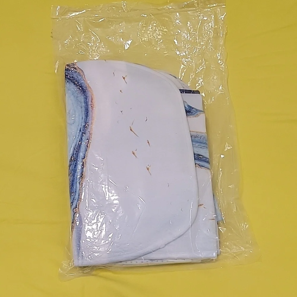 4 Pcs Shower Curtain Set with Non-Slip Rugs Toilet Lid Cover and Bath Mat,